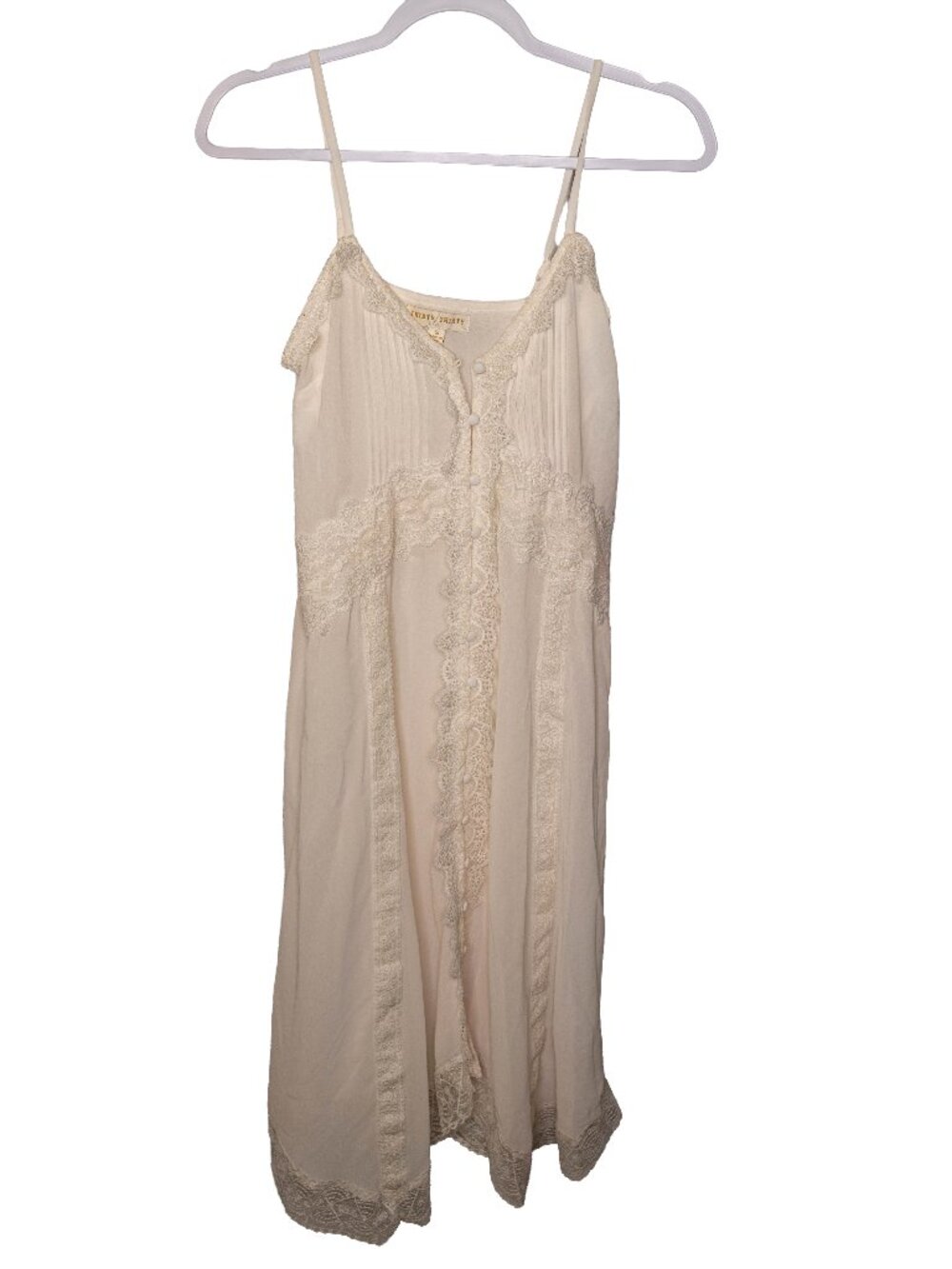 Thirty/Thirty Ivory Semi-Sheer Over Dress/Jacket - Button Up - Small
